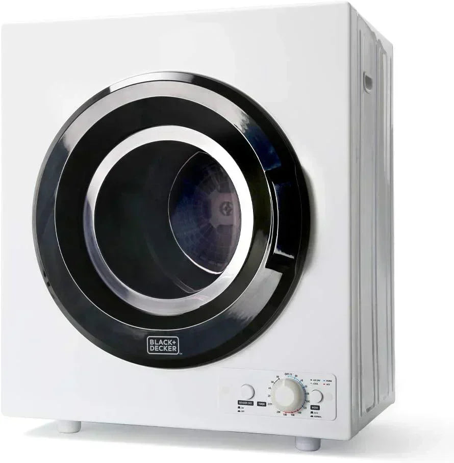 Compact Clothes Dryer 1.5 Cu. Ft. 850W Electric Dryer 120V Vented Dryer Stainless Steel Drum
