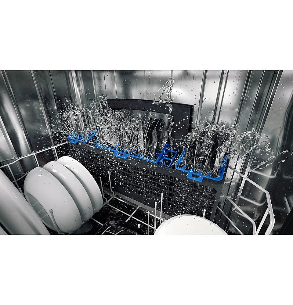 GE Profile - Top Control Smart Built-In Stainless Steel Tub Dishwasher with 3rd Rack and Microban, 42dBA - Stainless steel