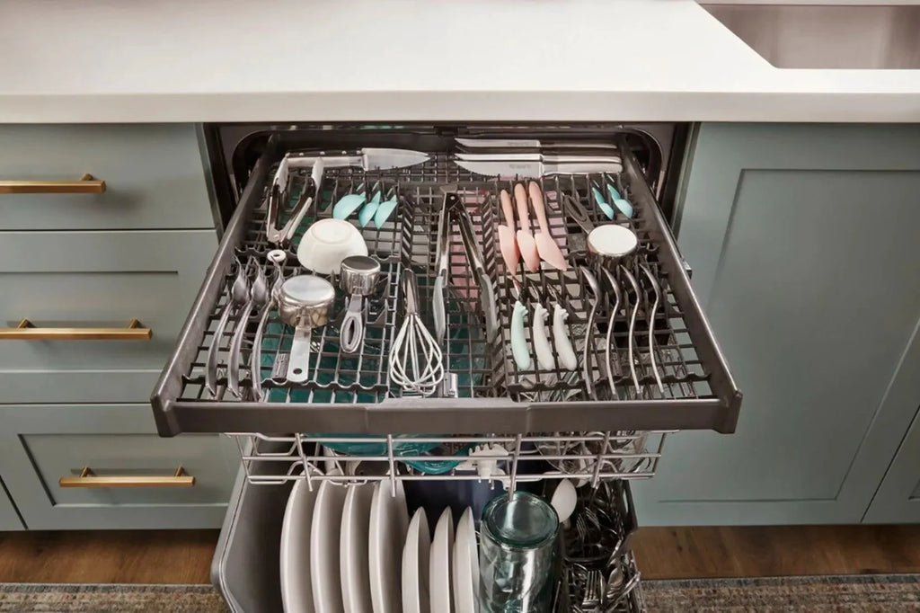Whirlpool - 24 Top Control Built-In Dishwasher with Stainless Steel Tub, Large Capacity, 3rd Rack, 47 dBA - Stainless steel