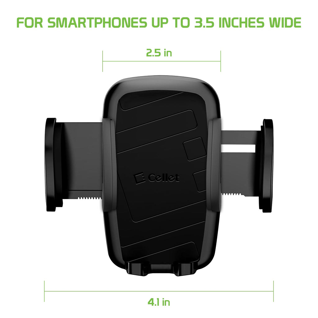 PHCN200CD - Cellet Universal CD Slot Car Phone Mount – 360° Rotating Holder with One-Touch Release, Anti-Slip Rubber Grip, Fits Smartphones Up to 3.5” Wide – Secure CD Base, Hands-Free GPS & Calling