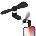 FANLIGHTNING - Portable Mini Phone Fan for iPhone with Lightning Connector – Compact Cooling USB Fan Attachment, Quiet & Lightweight Handheld Gadget for Travel, Outdoor, Office, and Hot Summer Days