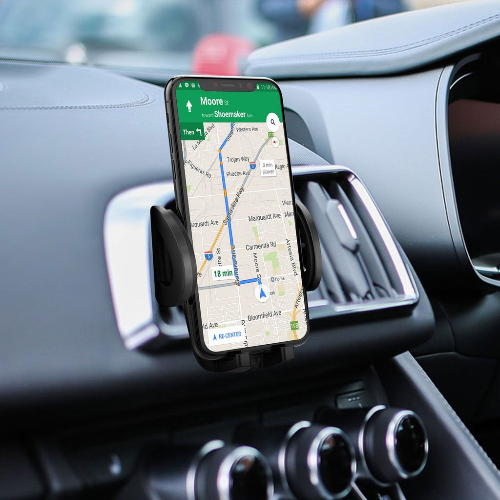 PHM500 - 2-in-1 Extra Strength Magnetic Air Vent Mount with Attachable Cradle for Apple iPhone 13 Pro Max, Galaxy S22 and more