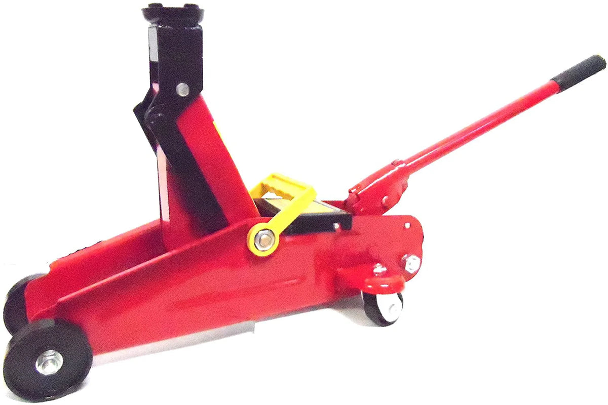 2 Ton Floor Jack with Hard Case Stable Quick Release for Automotive Repairing Work Cars Red