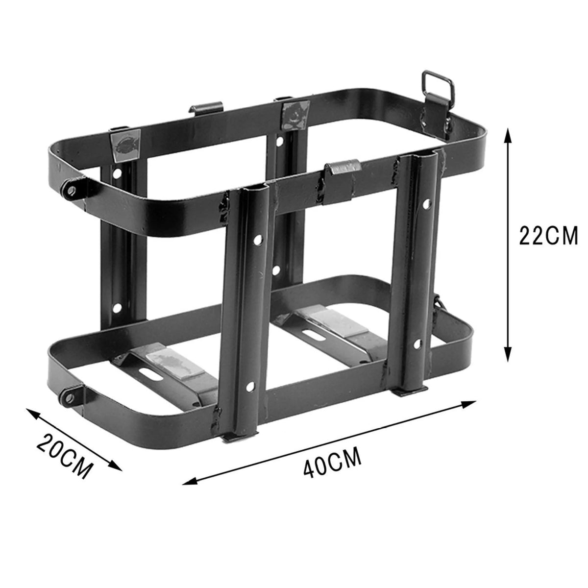 EUBUY Adjustable Metal Jerry Can Holder for 10L/20L Fuel Tank Lockable Fuel Oil Petrol Water Alcohol Container Carrier