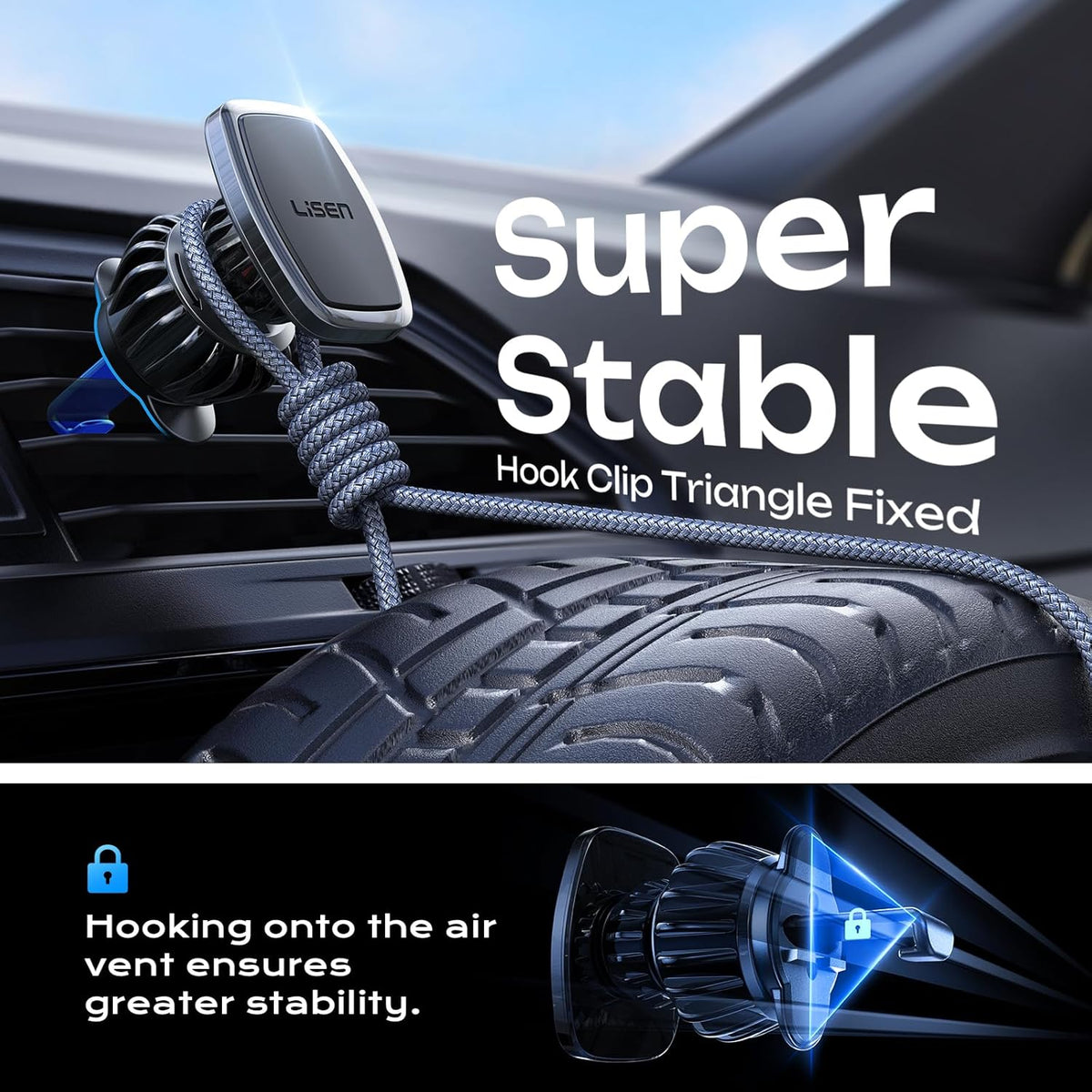 LISEN Car Phone Holder 6 Strong