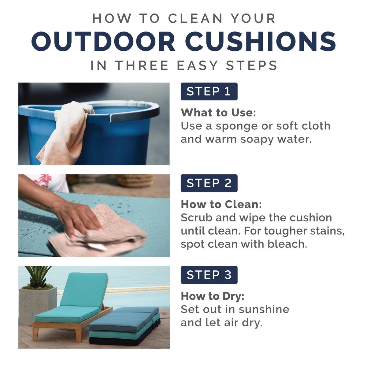 Arden Selections Performance Outdoor Deep Seating Cushion Set 24 x 24， Paloma Valencia