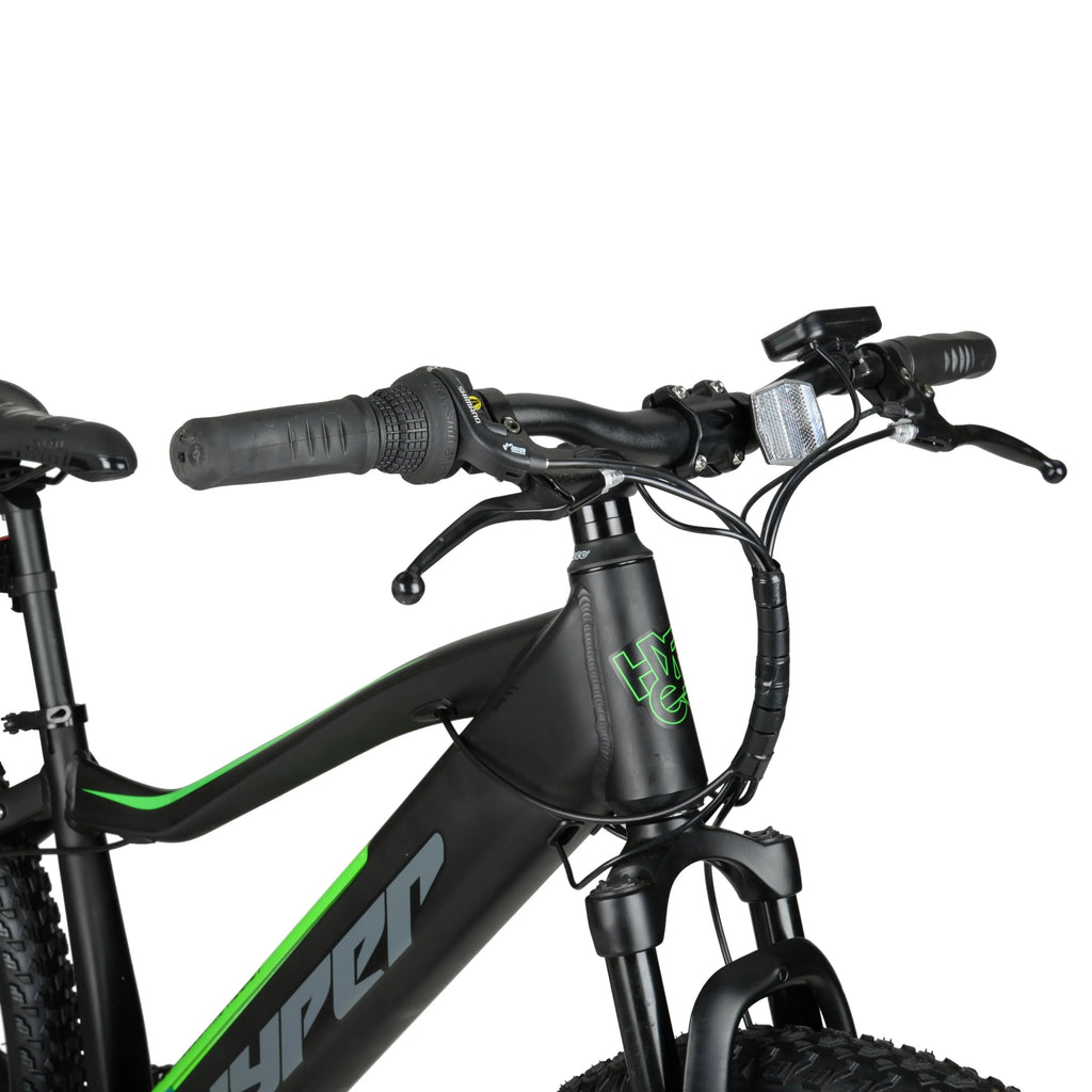 Hyper Bicycles 29 36V Electric Mountain Bike for Adults, Pedal-Assist, 250W E-Bike Motor, Black