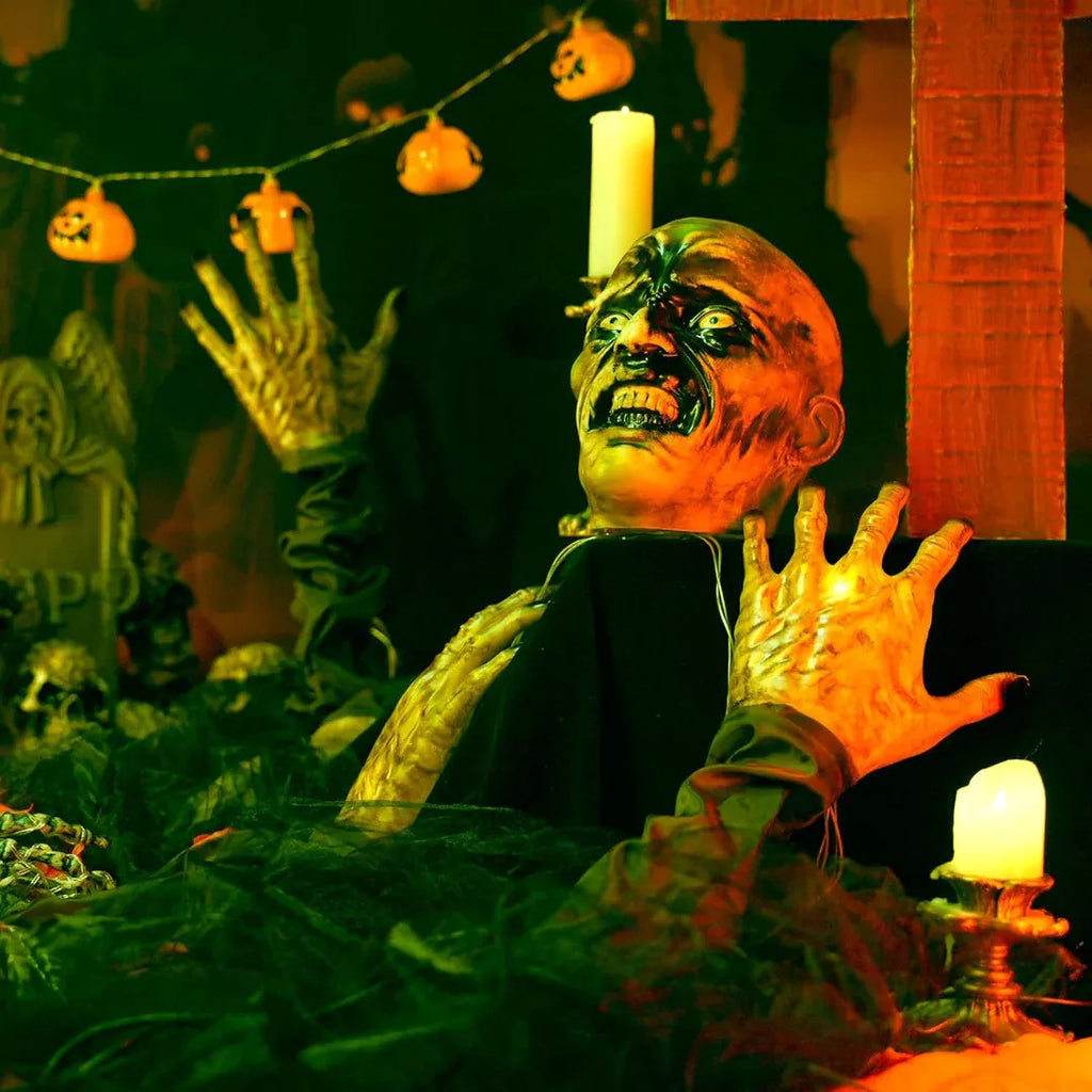 Halloween Decorations Indoor/Outdoor Lighted Zombie Groundbreaker Decoration