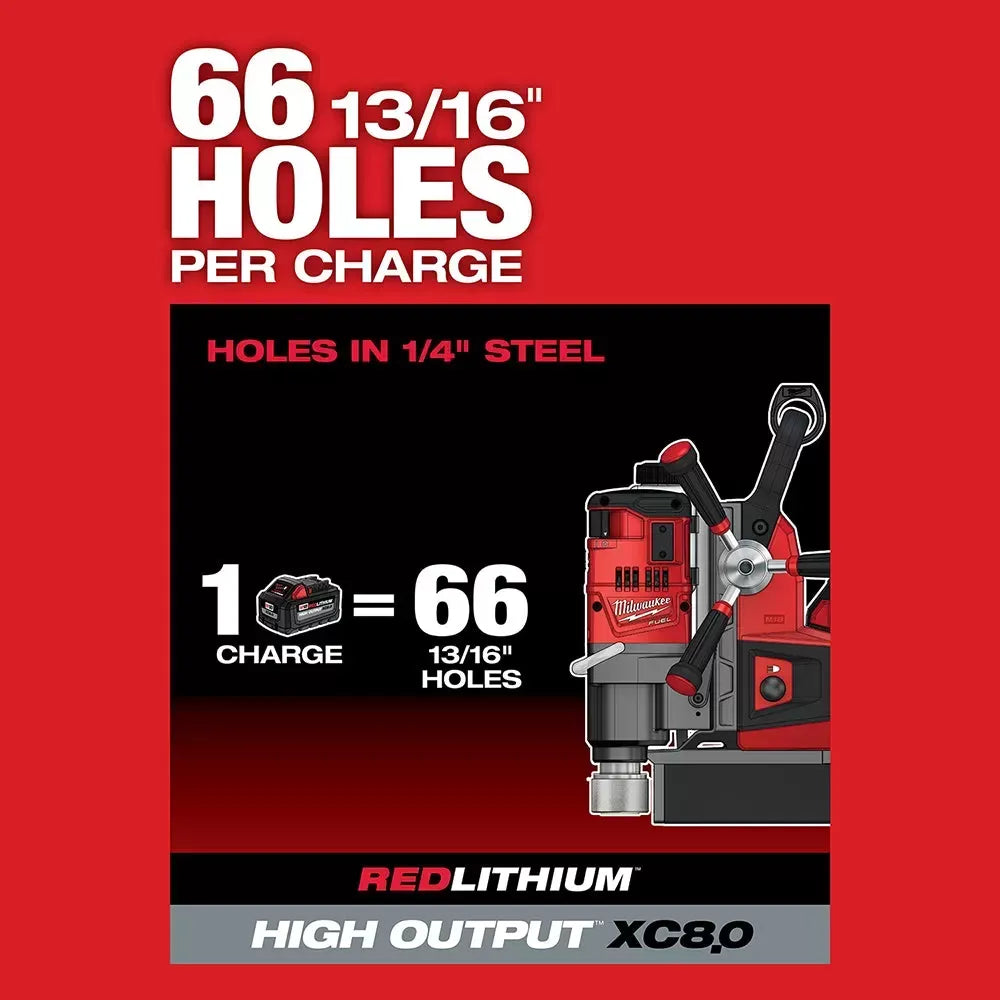 Milwaukee 2788-22HD M18 FUEL 18V 1-1/2 Lineman Magnetic Drill High Demand Kit