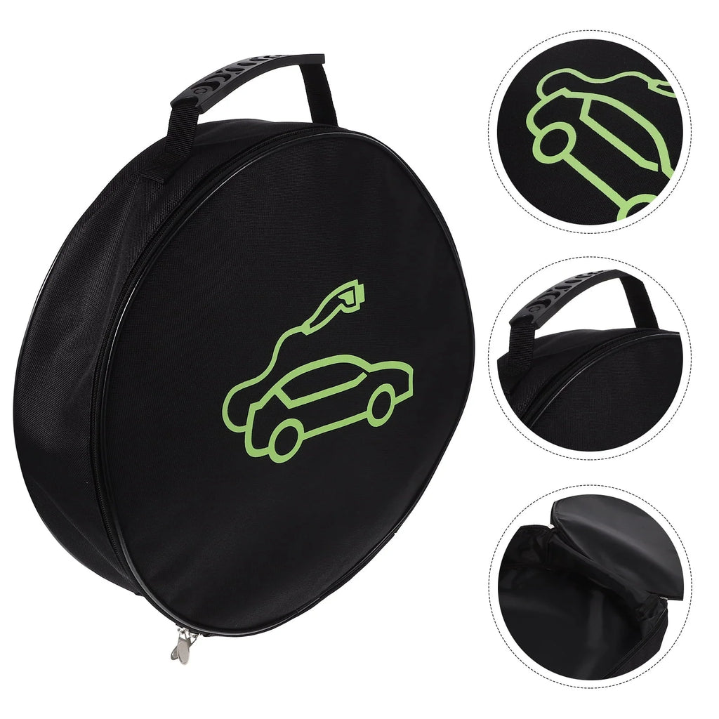 Gongxipen Round Cable Storage Bag EV Cable Bag Portable Cable Storage Bag Polyester Cable Pouch
