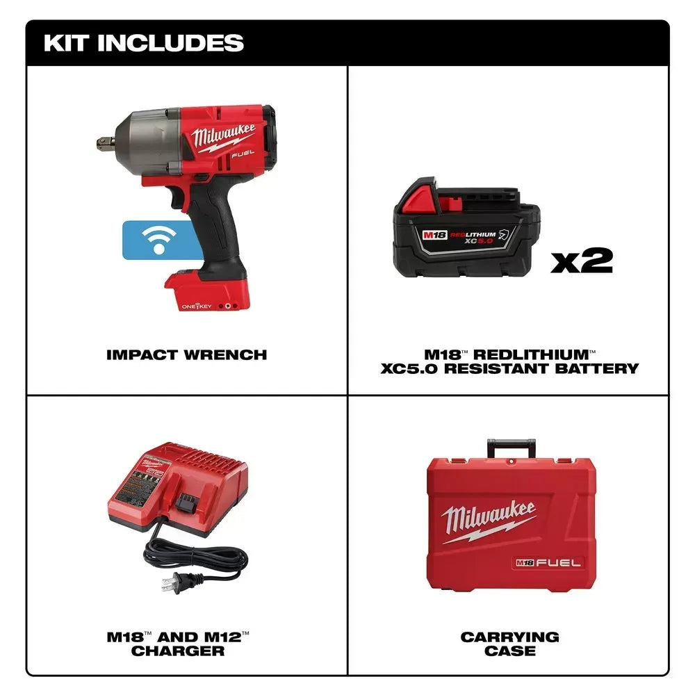 Milwaukee Pre-Sale 2862-22R M18 FUEL 18V 1/2 High Torque Impact Wrench Pin Detent Kit