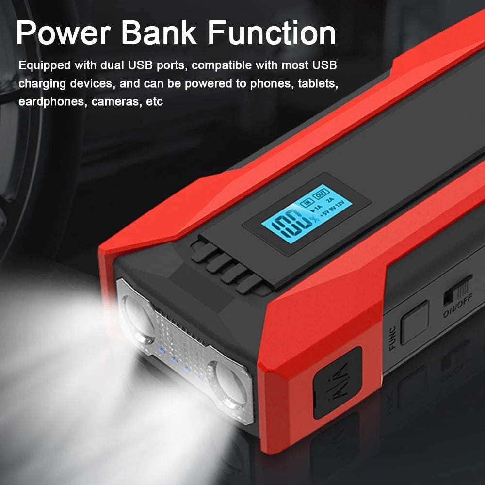 SABO Car Jump Starter 8000mAh for Low-Temperature Starts, Ideal for Gas/Diesels Engines