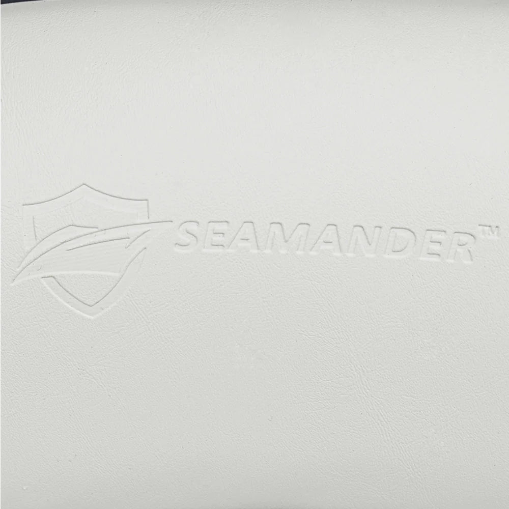 Seamander S1043 series Premier Pontoon Furniture Bucket Seat, Captain Seat, Colors White/Charcoal