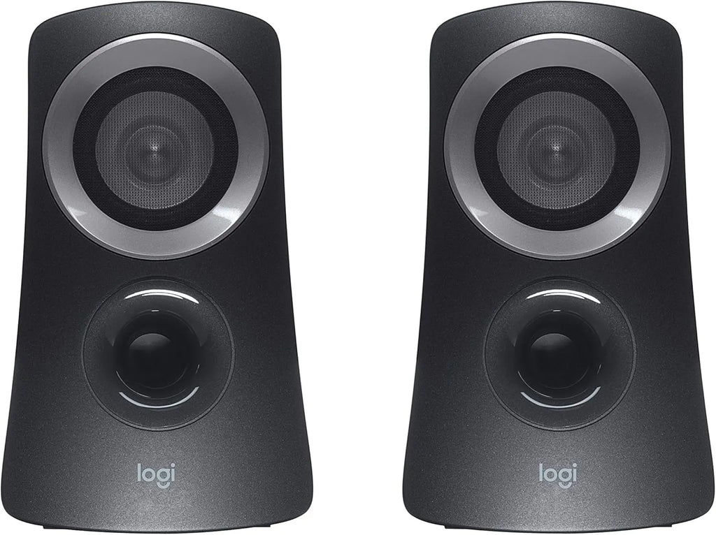 Logitech Z313 2.1 Multimedia Speaker System with Subwoofer, Full Range Audio, 50 Watts Peak Power, Strong Bass, 3.5mm Inputs, PC/PS4/Xbox/TV/Smartphone/Tablet/Music Player - Black