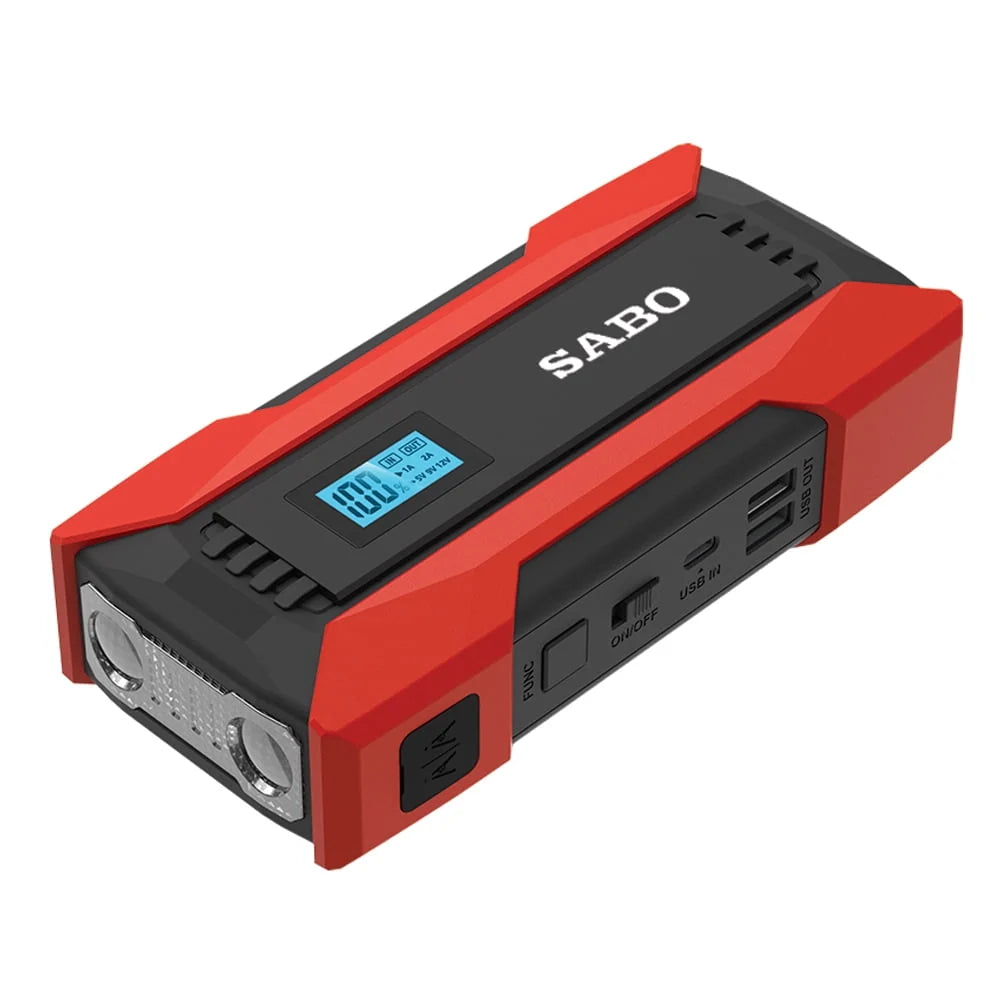 SABO Car Jump Starter 8000mAh for Low-Temperature Starts, Ideal for Gas/Diesels Engines