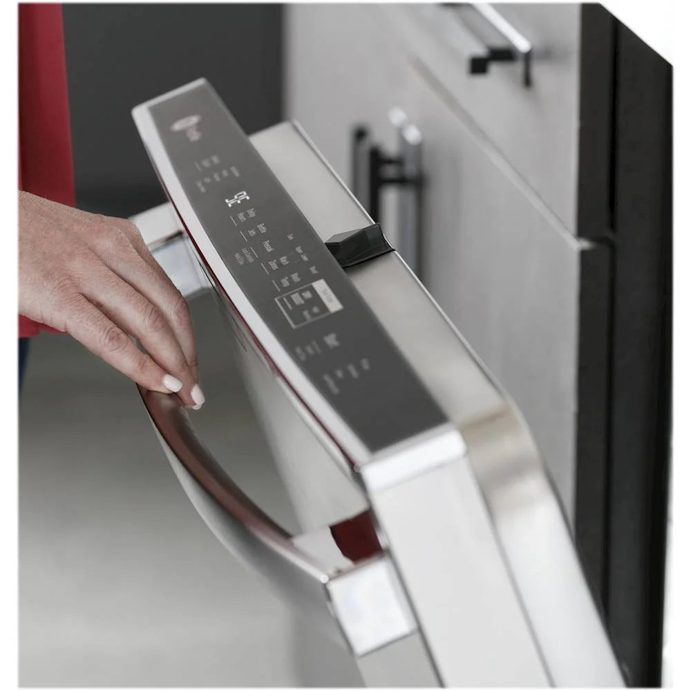 GE Profile - Hidden Control Built-In Dishwasher with Stainless Steel Tub, Fingerprint Resistance, 42 dBA - Stainless steel