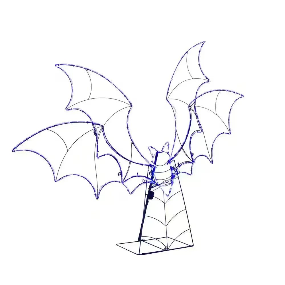 5.5 Ft Halloween Classics LED Bat Silhouette Yard Decor Outdoor Halloween Prop