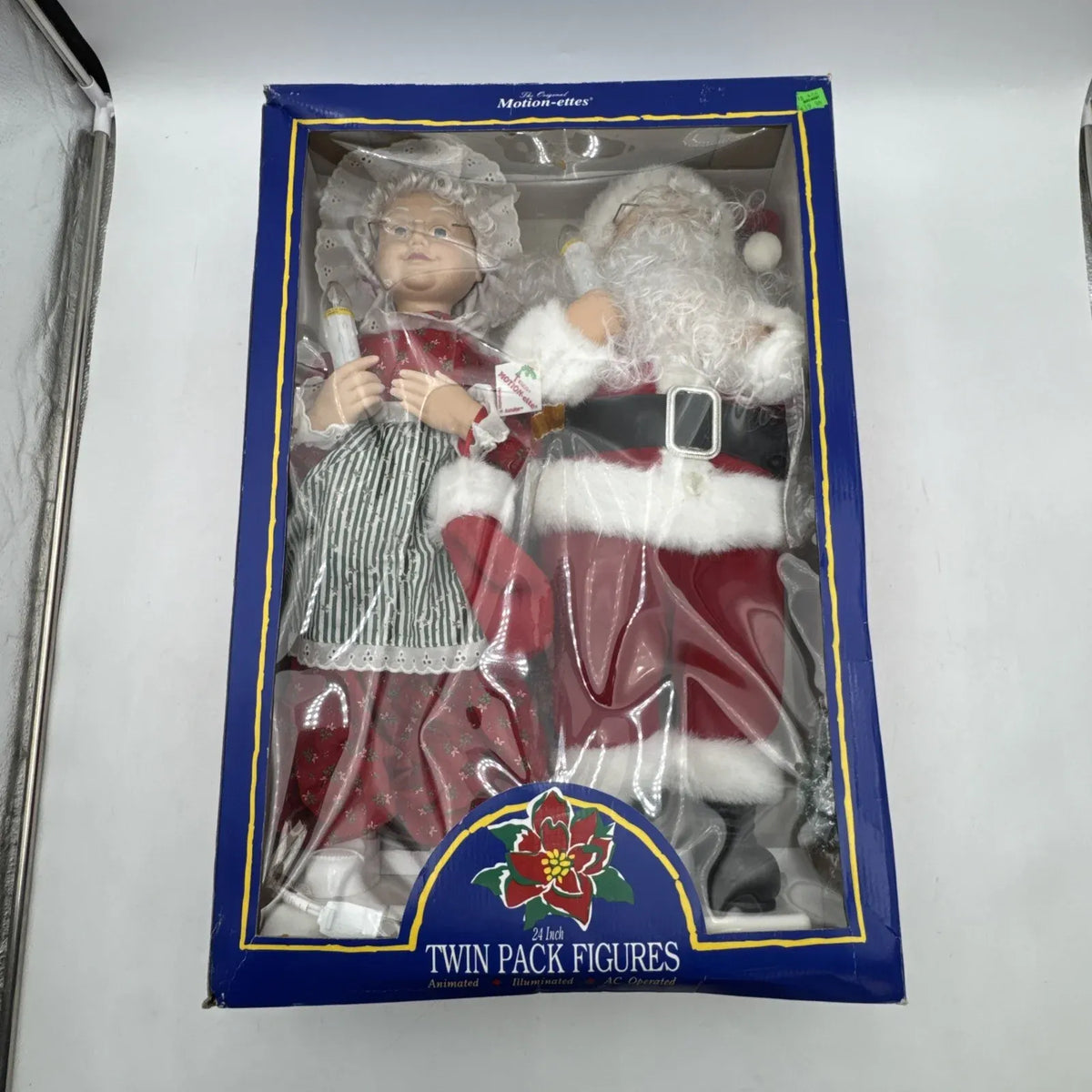 Telco 24â?Motion-ettes Animated Santa & Mrs. Claus Christmas Figures