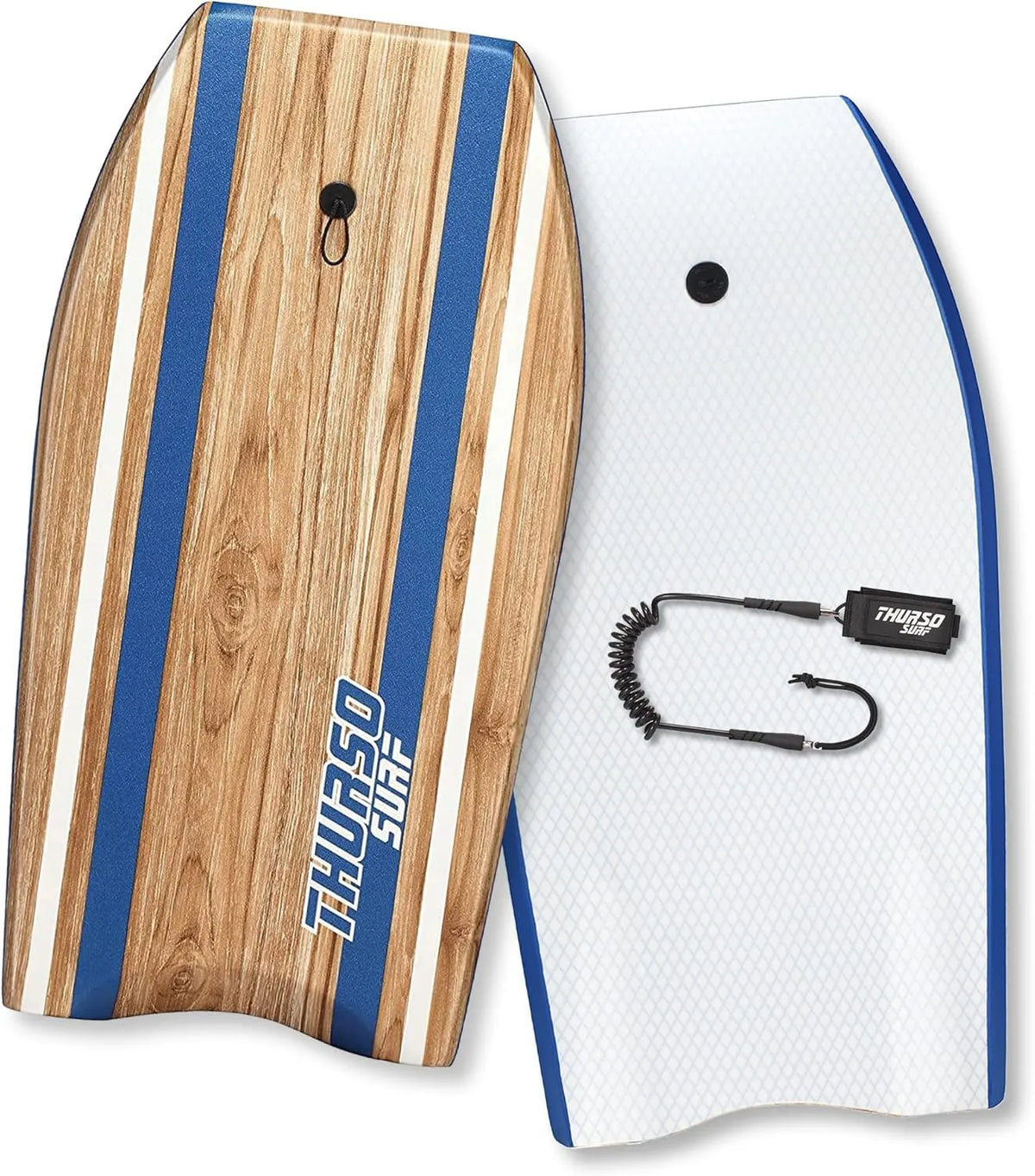 Quill 42'' Bodyboard Lightweight Durable EPS Core IXPE Deck HDPE Slick Bottom FRP Stringer Crescent Tail Dual Channel Plastic Mesh with Double Stainless Steel Swivel Coiled Wrist Leash