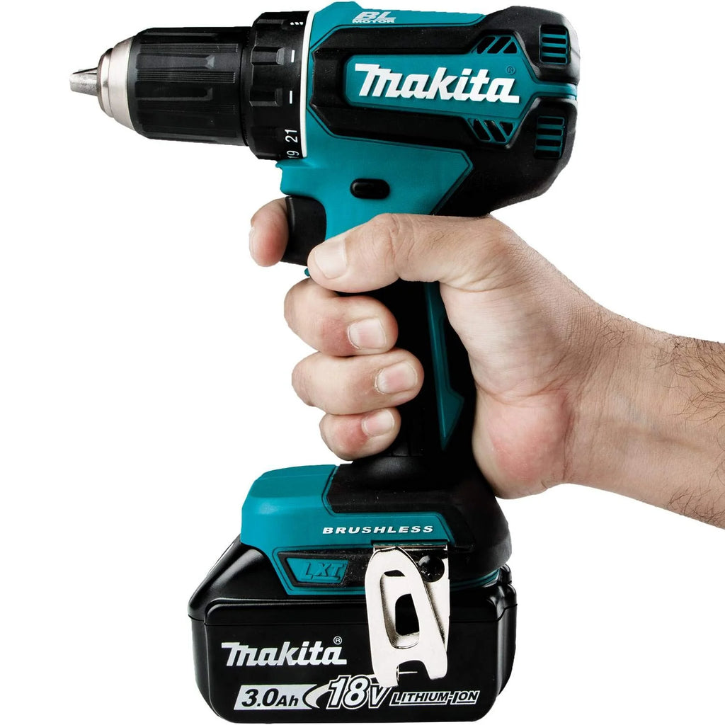 Makita XFD131 18V LXTu00ae Lithium-Ion Brushless Cordless 1/2 Driver-Drill Kit (3.0Ah)