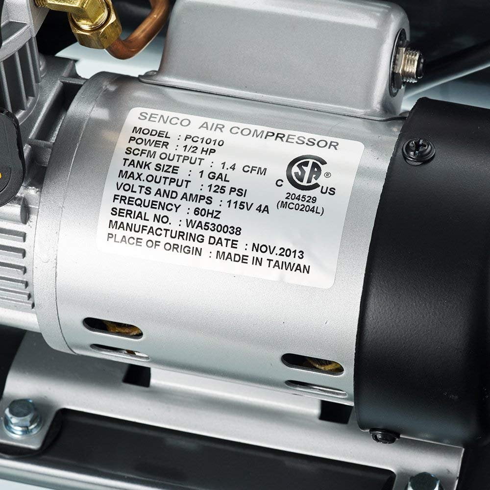 SENCO PC1010 Trim Air Compressor, 1 gal Tank, 115 V
