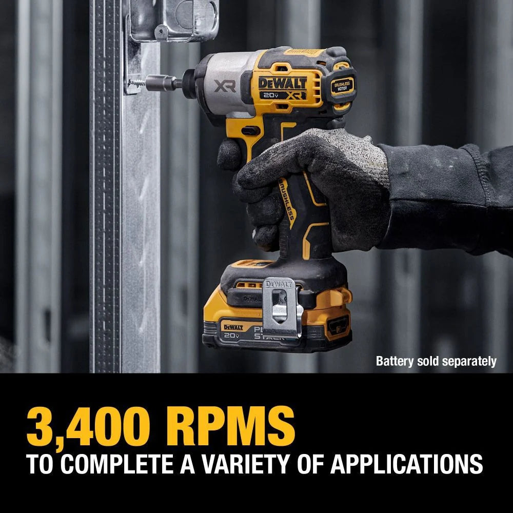 DW 20V MAX XR 1/4in Impact Driver DCF845B