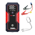 Meterk Portable Car Jump Starter 20000mAh 12V Car Battery Starter( to 5.0L Gas, 3.5L Diesel Engines),USB Quick Charge, Fast Wireless and Flashlight