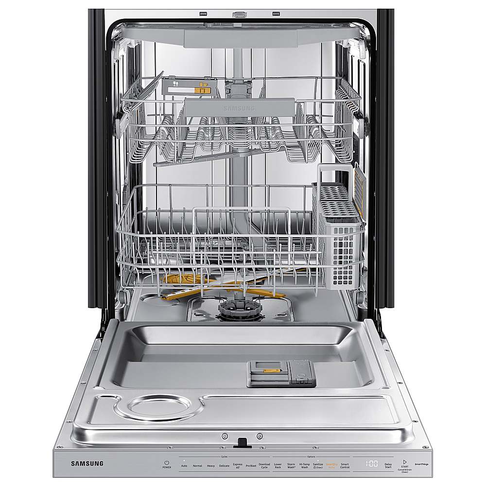 Samsung - Bespoke Smart 42dBA Dishwasher with StormWash+ and Smart Dry - Custom Panel Ready