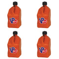 VP Racing Fuels Motorsport 5.5 Gallon Square Utility Jugs, Orange (4 Pack)
