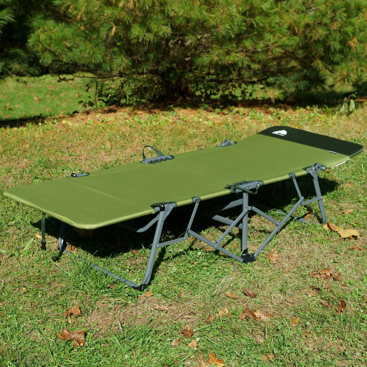 Ozark Trail Adult Quick Fold Speedy Camp Cot， Green， 79 x 33 x 16