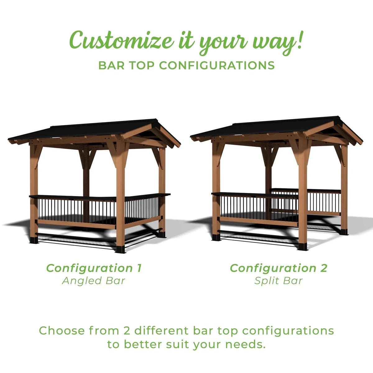 Granada Grill Gazebo with Outdoor Bar