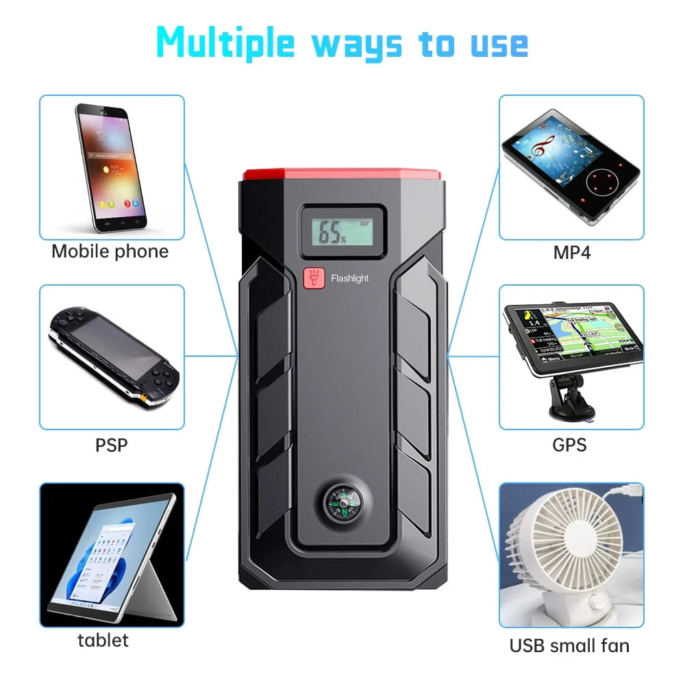 Car Jump Starter,Kepeak Battery Jump Starter Pack 600A Peak for Up to 4.0L Gas and 2.5L Diesel Engine12V Auto Battery Booster