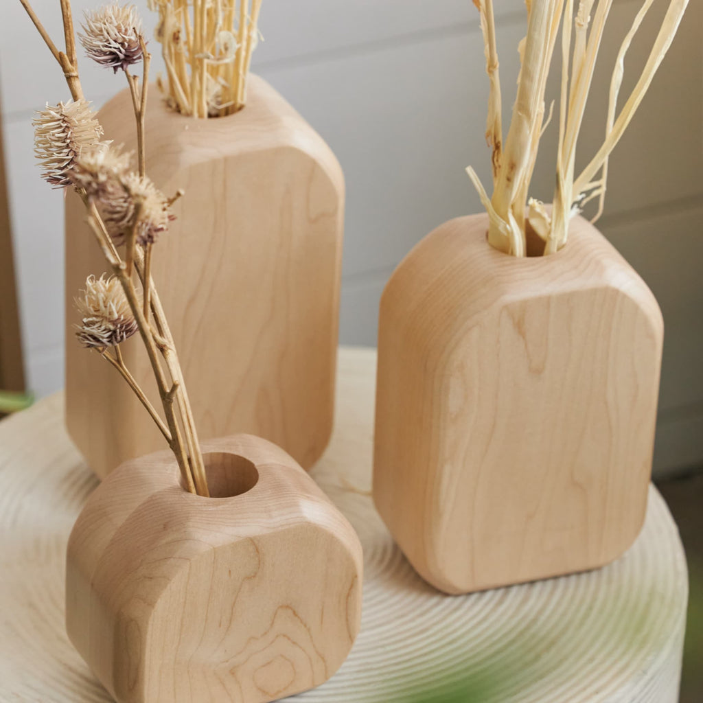 Zero Waste Wood Vases