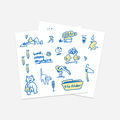 Pressure-sensitive Art Stickers - Unbound