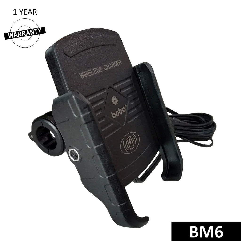 BOBO BM6 Phone Holder with Fast 15W Wireless Charger
