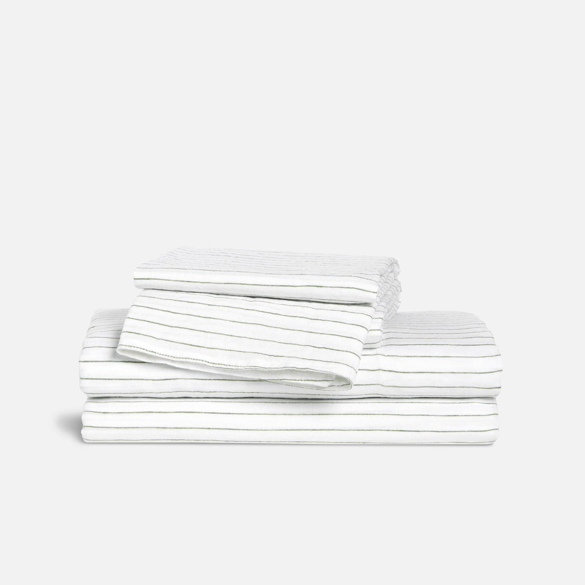 Set of 2 Washed European Linen Core Sheet Set Bundle