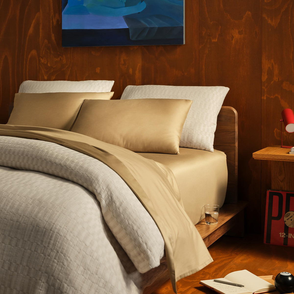 Woven Checkerboard Duvet Set