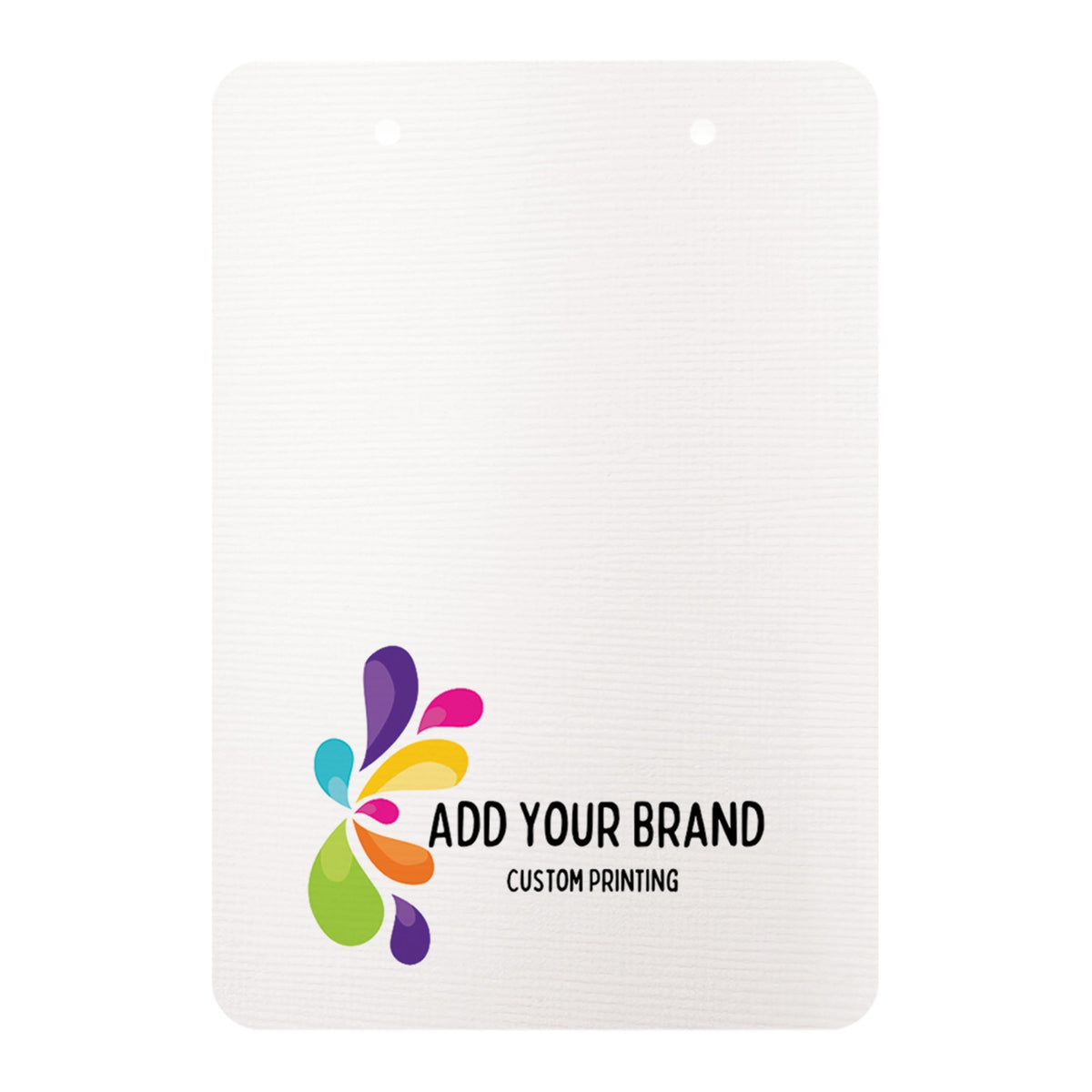 Linen White Large Earring Cards 2-3/4 x 4 | Round Corners