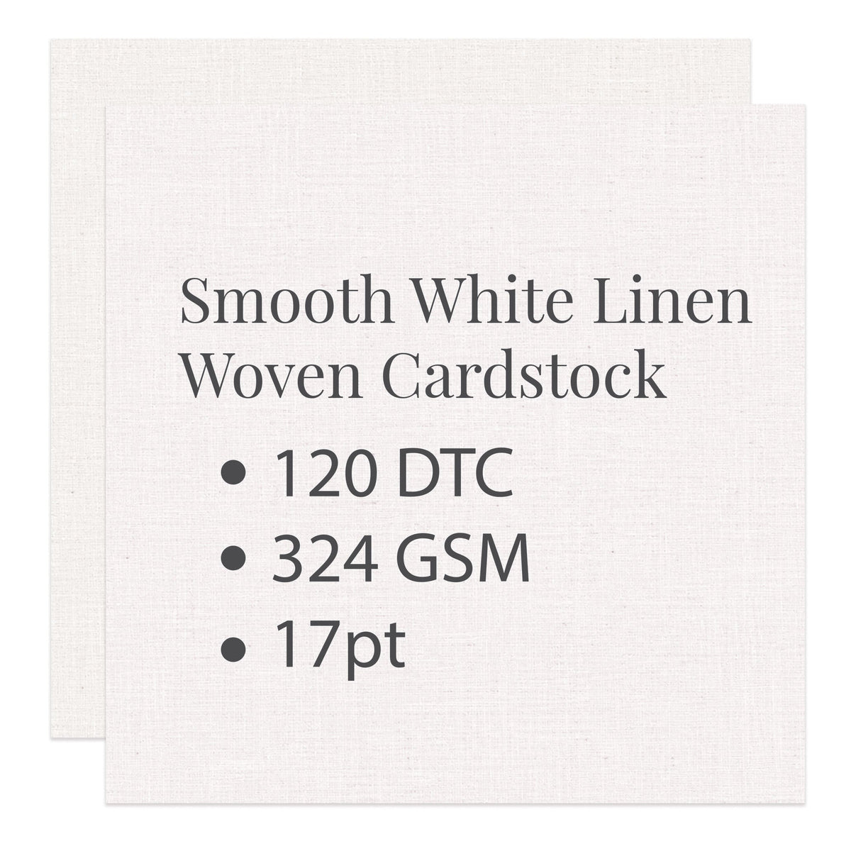1" Circle Hang Tag – Woven Linen White