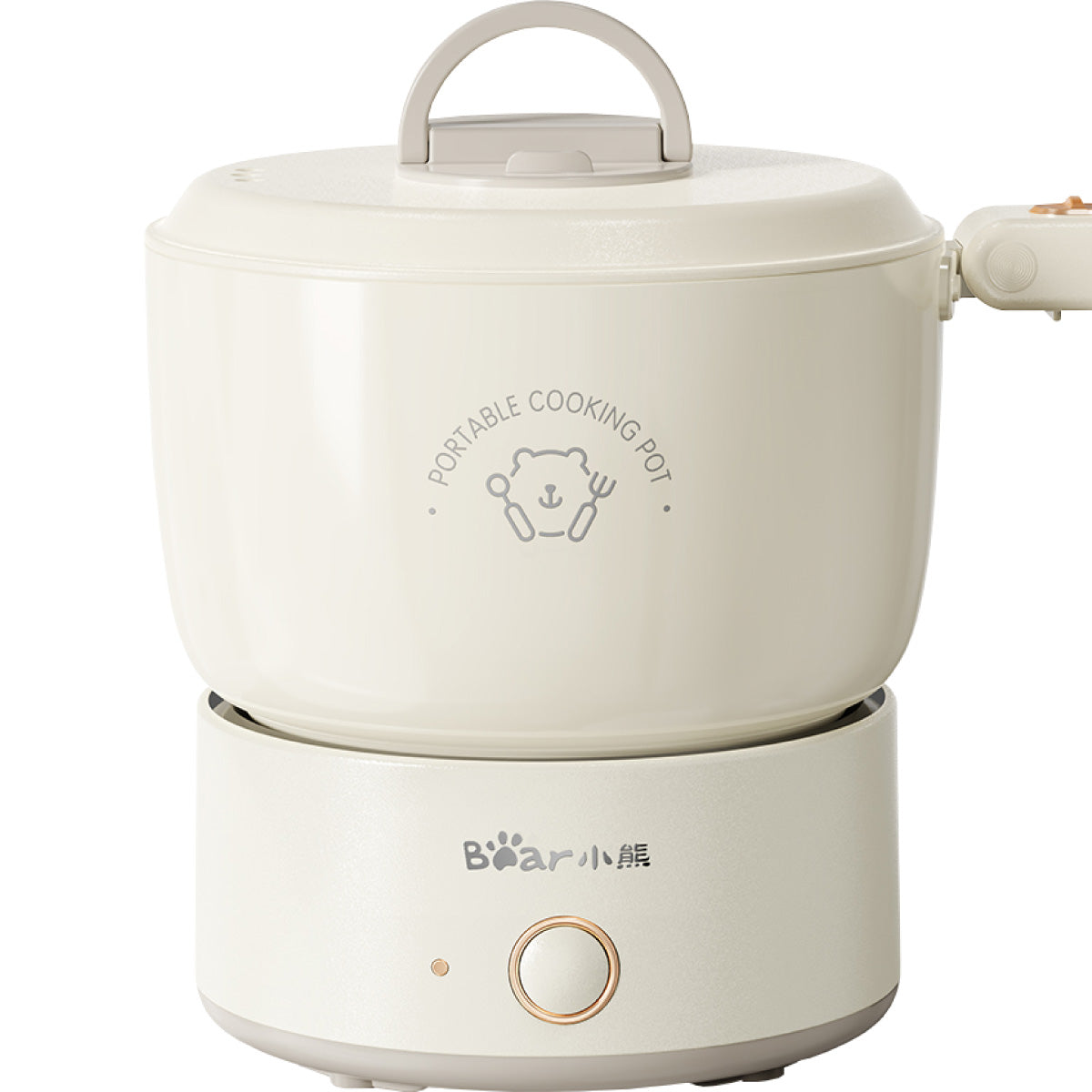 Bear 1.2 Travel Cooker, Travel Pot, Travel jug, Multi Cooker, Mini Steamboat with Ceramic coated inner pot (DRG-V12Z1)