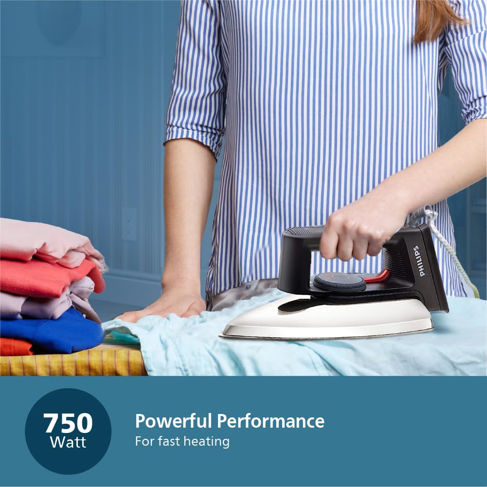 Philips Dry Iron 750W with linished soleplate - HD1134/28