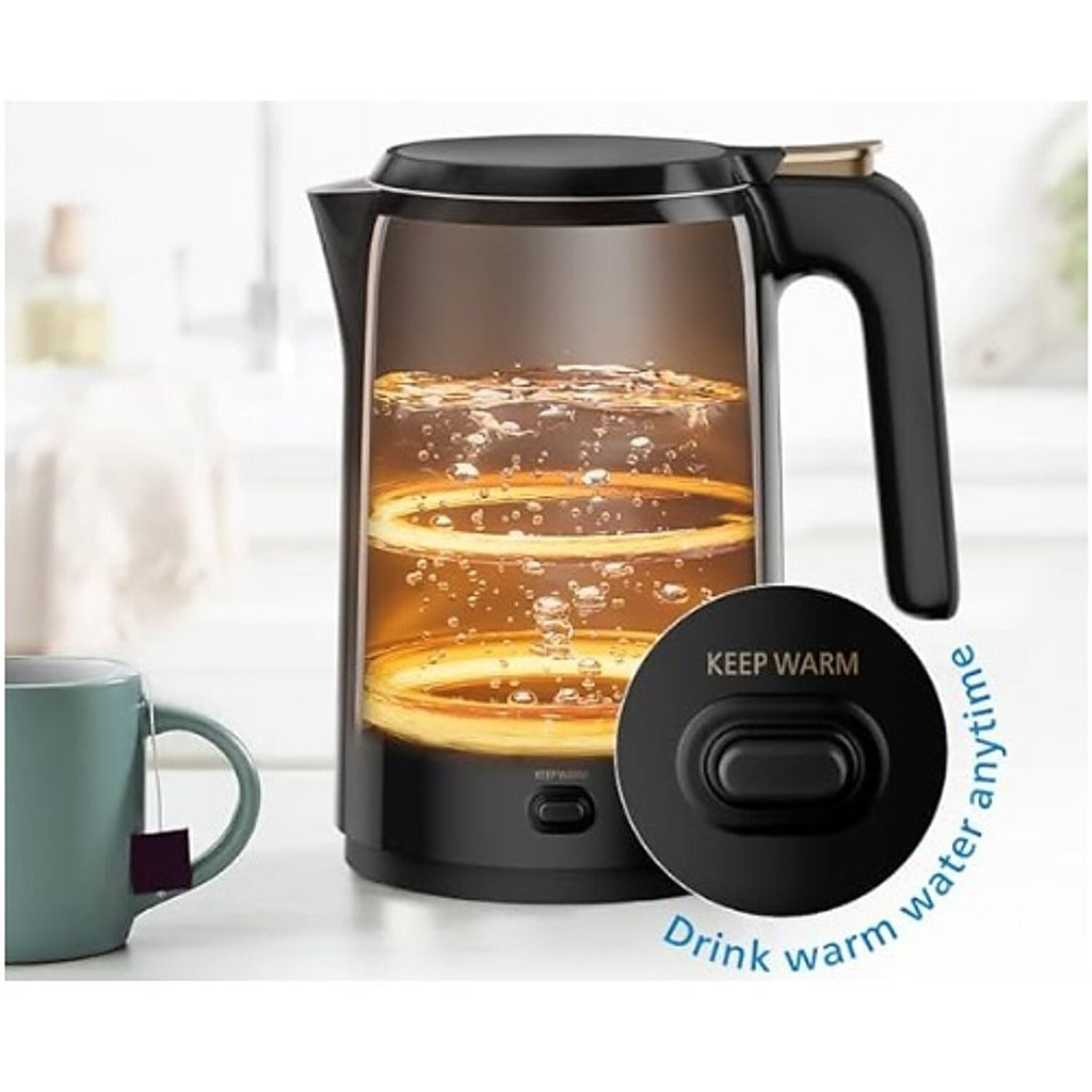 Philips 1.5 litre double walled electric kettle with Keep Warm function - HD9378/80 - EMP