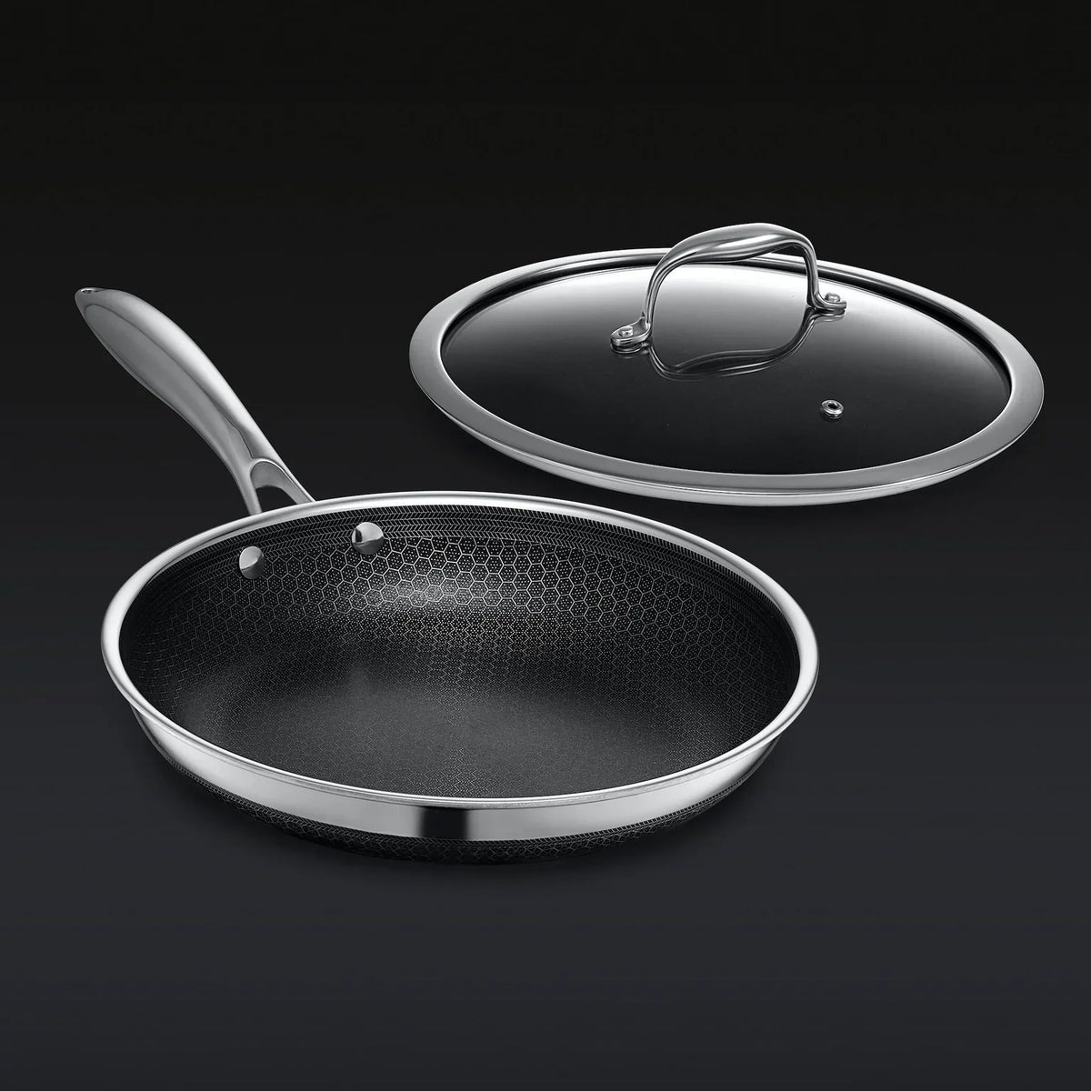 Eterna Tri-Ply 24cm Fry Pan with Lid
