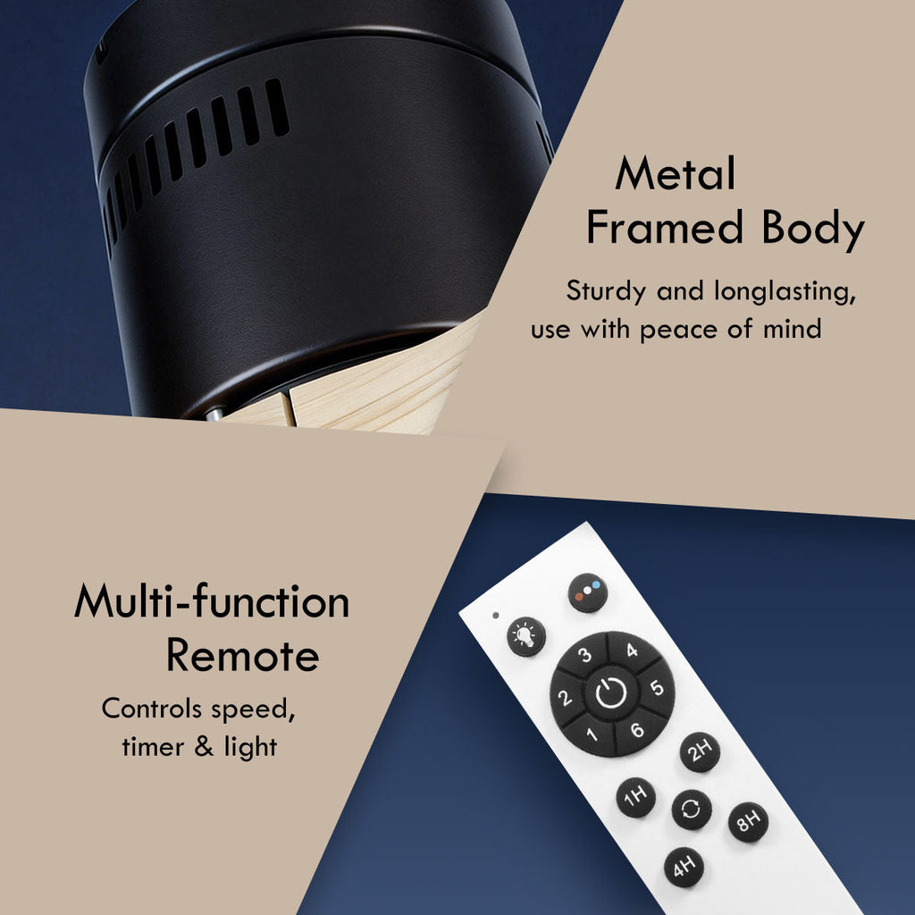 [CLIMATE VOUCHER $400] iFan 46in DC Motor Ceiling Fan | Integrated 3-Colour LED Lights | 6 Speed Selection (IF8346DGWD)