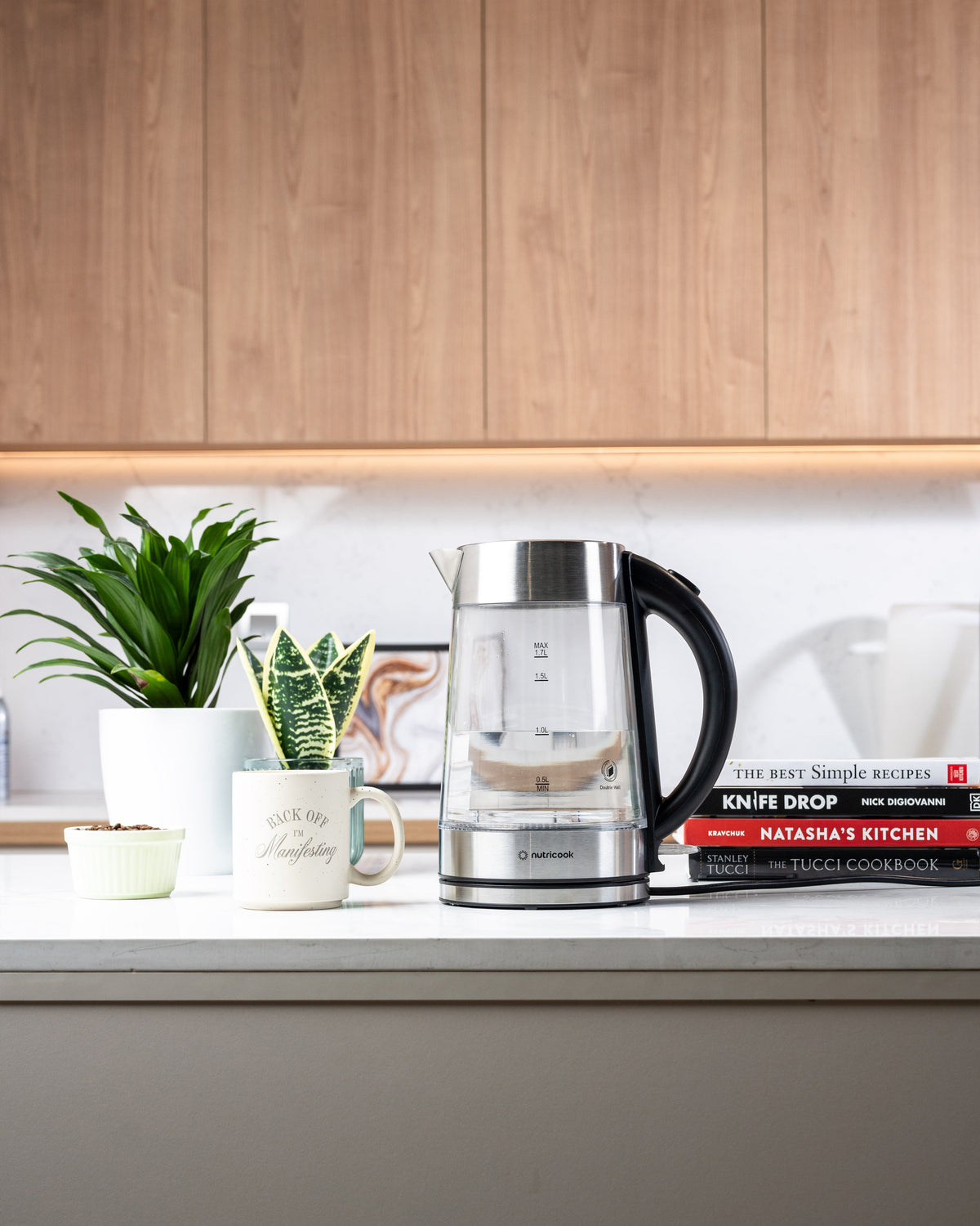 Electric Glass Kettle - 1.7L | Double-Wall Heavy Duty Elite Durability