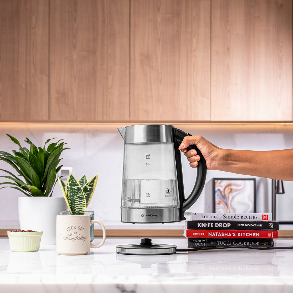 Electric Glass Kettle - 1.7L | Double-Wall Heavy Duty Elite Durability