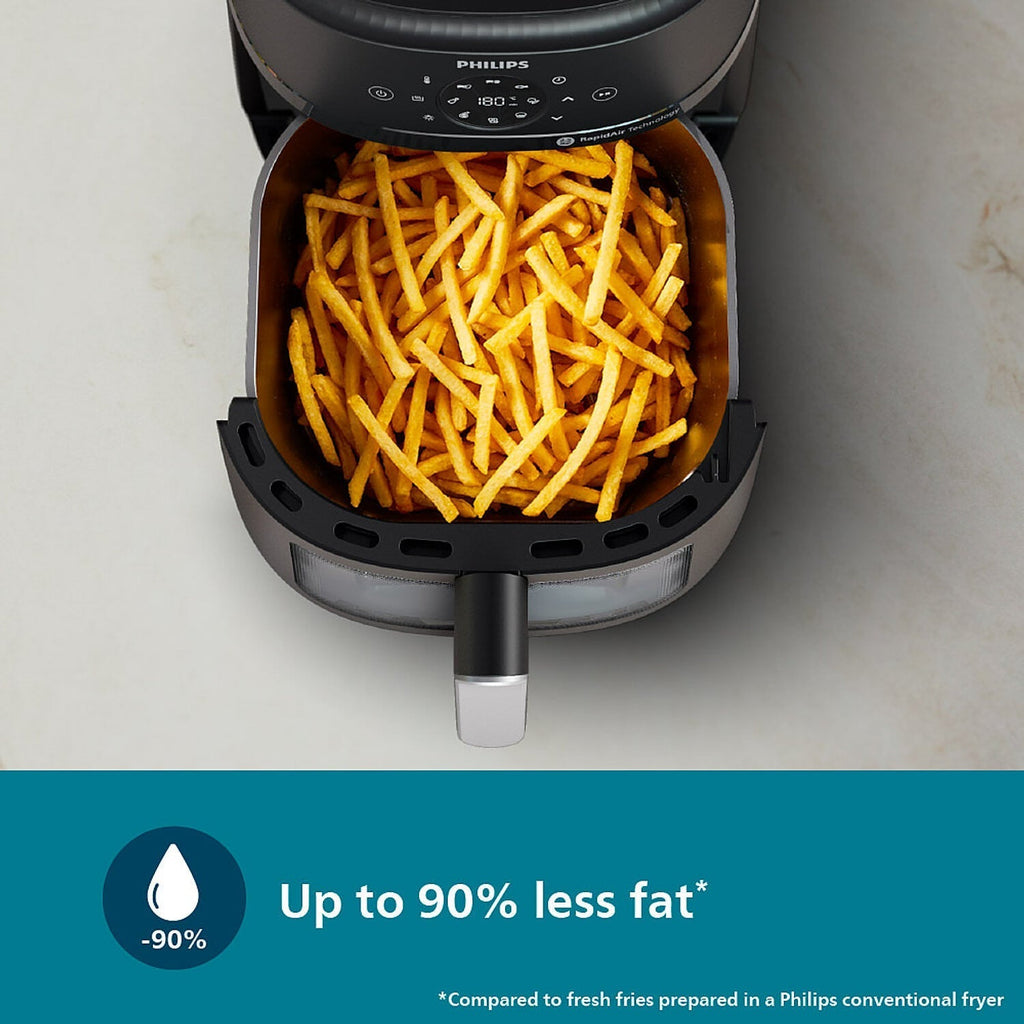 Refurbished Philips 6.2 Liter Airfryer with Rapid Air Technology and Cooking window - NA231/00