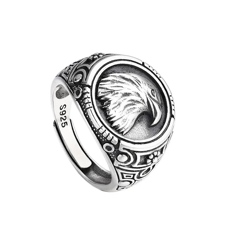925 Sterling Silver Eagle Ring