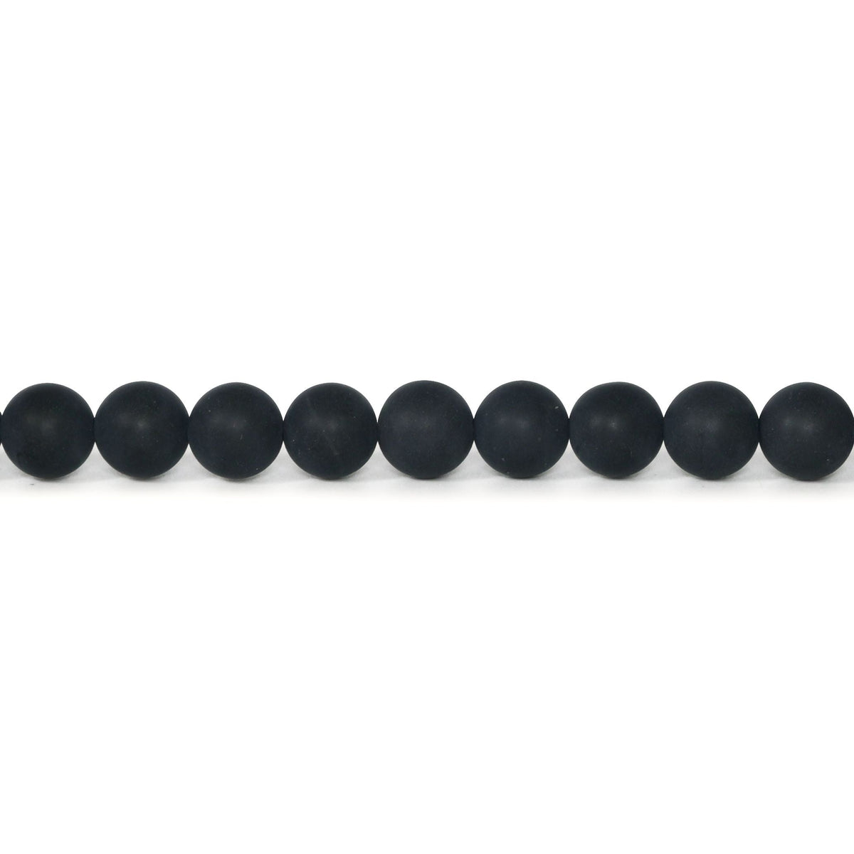 Black Onyx Beads 6mm Round – Matte Finish