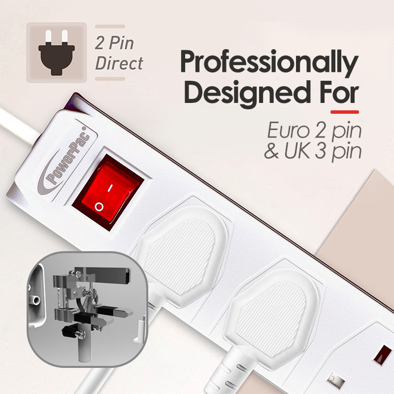 Extension Cord, Extension Socket, Power Cord 3 Metre 3 way with 2x USB charger (PP233U)